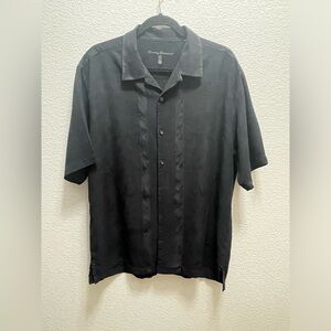 Tommy Bahama Black Silk Camp Shirt